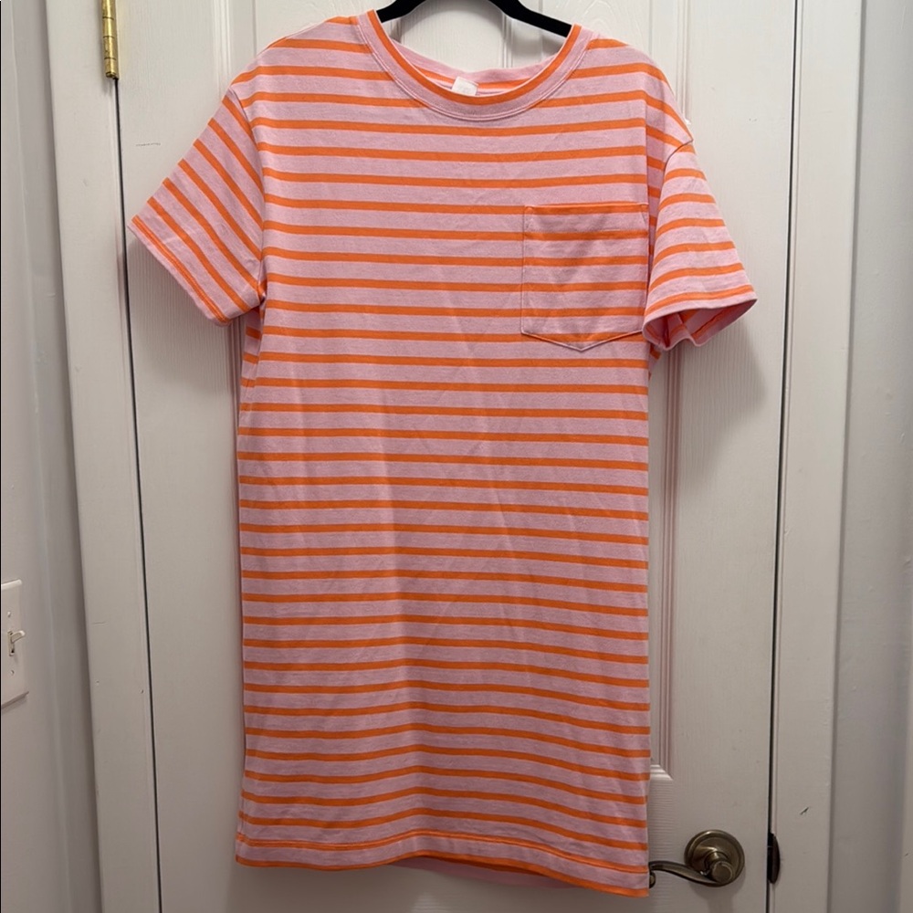 GAP Orange and Pink Raglan Sleeve Mini Dress